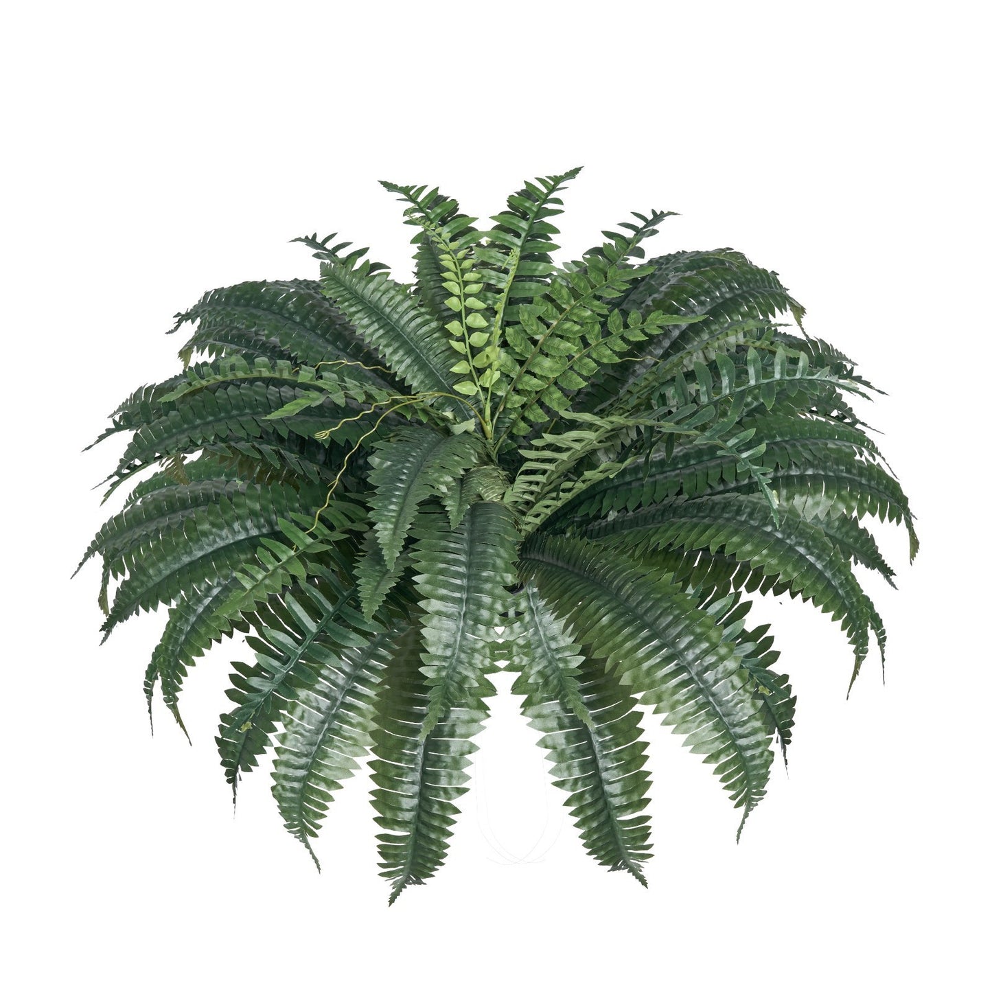 2 Pcs Artificial Boston Ferns Plastic Fern 50 Branches Indoor Outdoor Decor