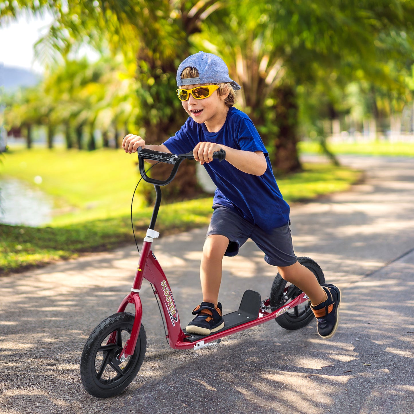 Kick Scooter for Kids with Adjustable Handlebar (Age 5-12)