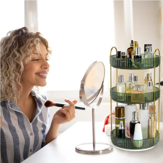 3 Tier Rotating Makeup Organizer