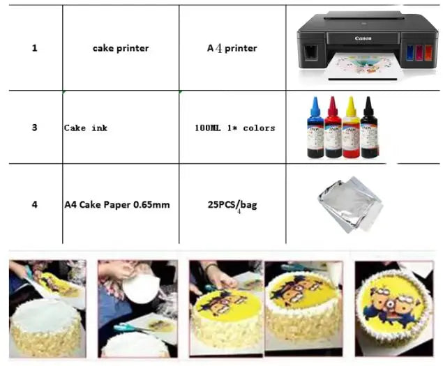 Edible Ink WIFI Inkjet Printer Cake Printer