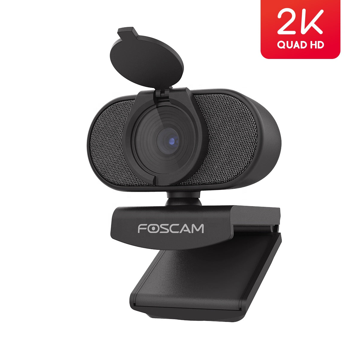Webcam 2K Mini Streamcam for Smart TV With Cover and Stand