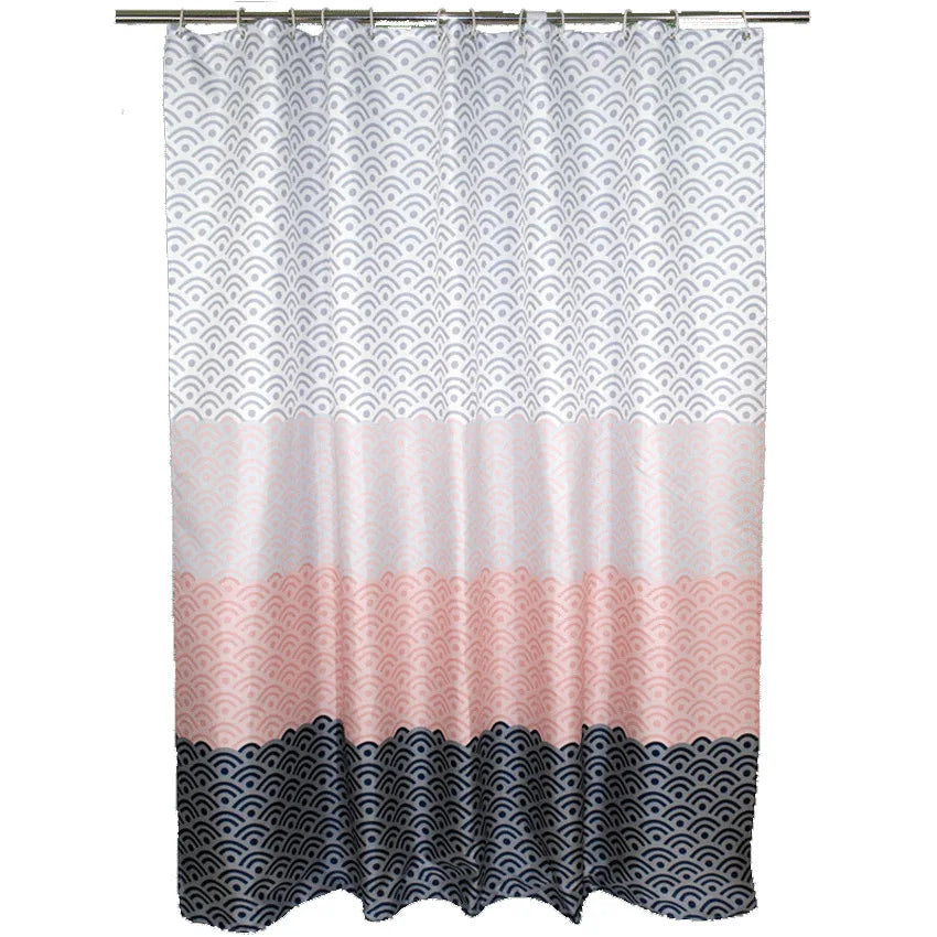 Shower Curtain Geometric Color Nordic