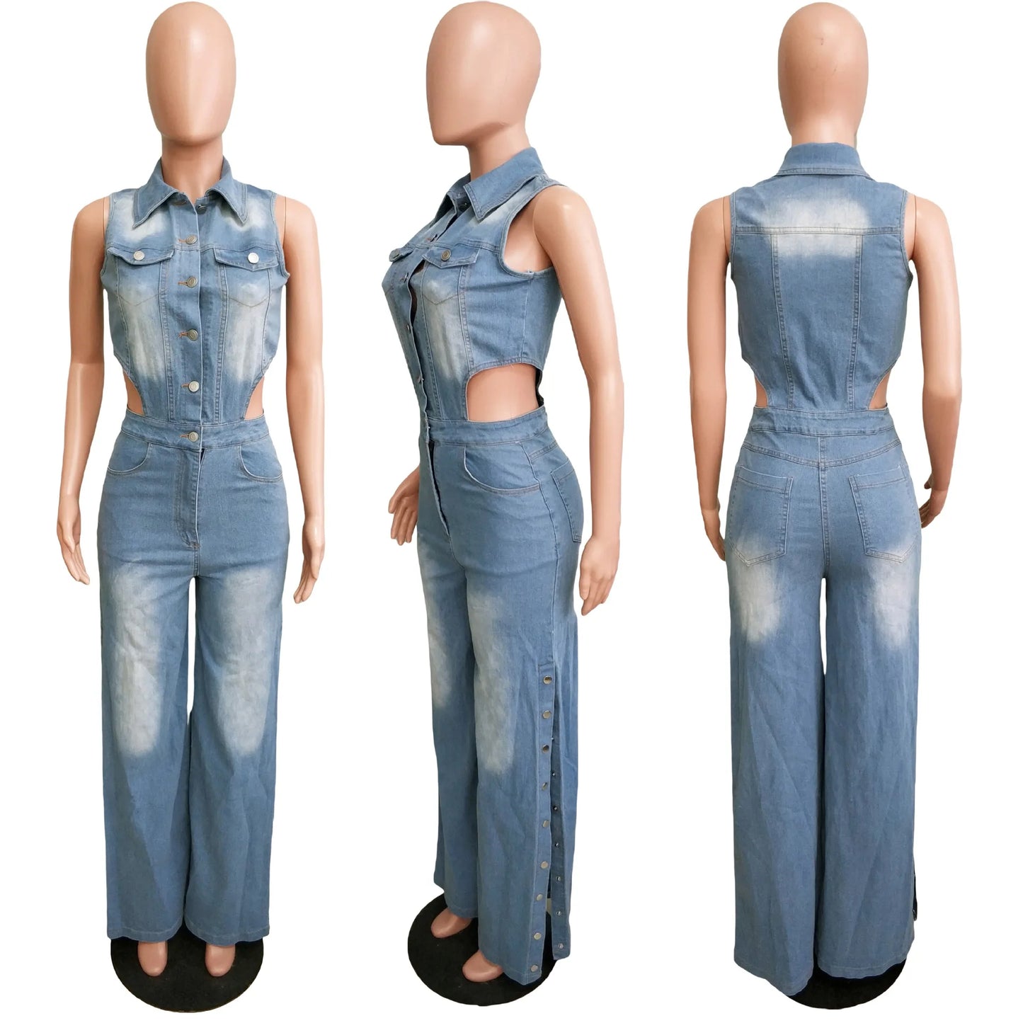 Women's Casual Straight-Leg Jumpsuits