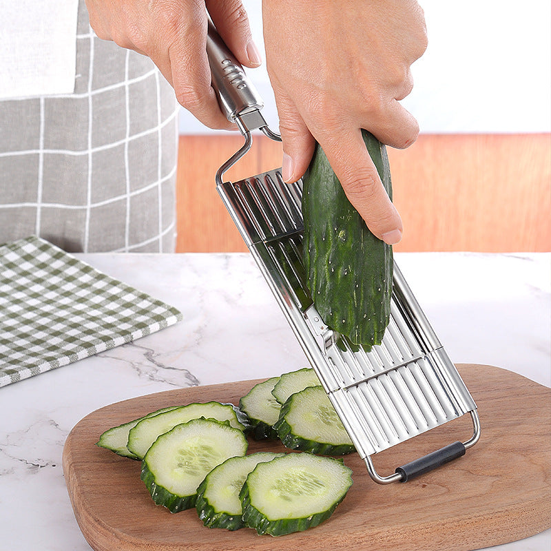 Koke stainless steel vegetable cutter cross-border Amazon can sell shredded slices three-in-one four-in-one optional
