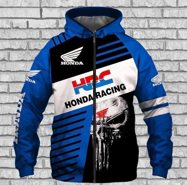 2023 New 3D Printed Sweater Amazon AliExpress Various Car Logo Sports Zipper Hooded Sweater Men