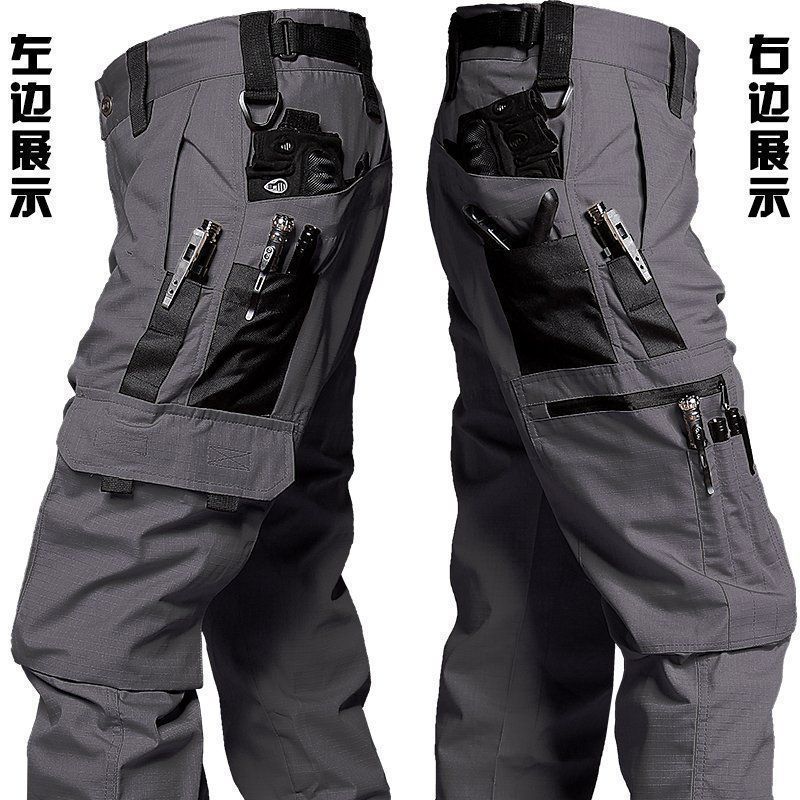 Outdoor tactical wear-resistant functional waterproof overalls trousers multi-pocket American style spring and autumn men and women new