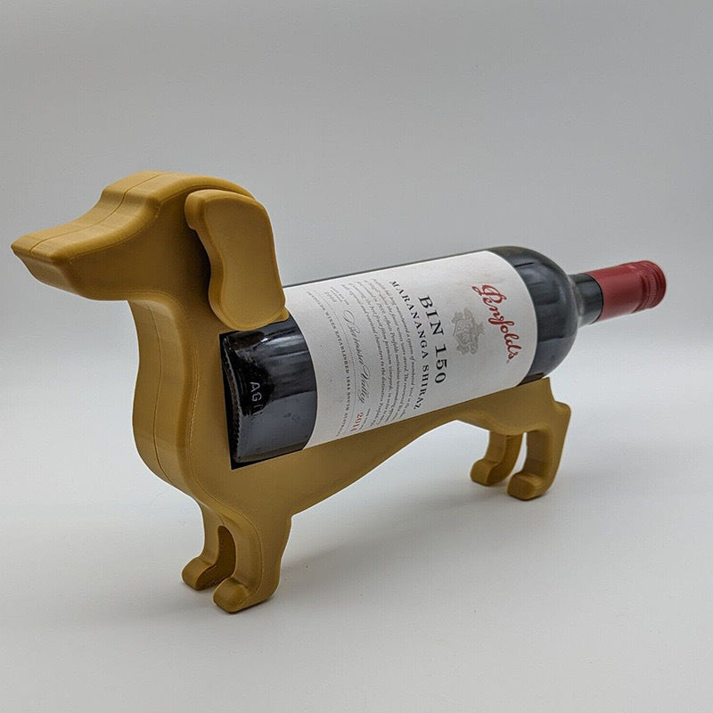 Cross-border spot modern simple desktop red wine dachshund wine rack ornaments plastic red wine display rack red wine rack