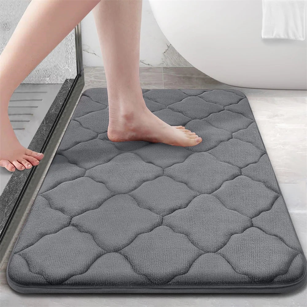 Memory Foam Bath Mat Super Absorbent Bathroom Mat