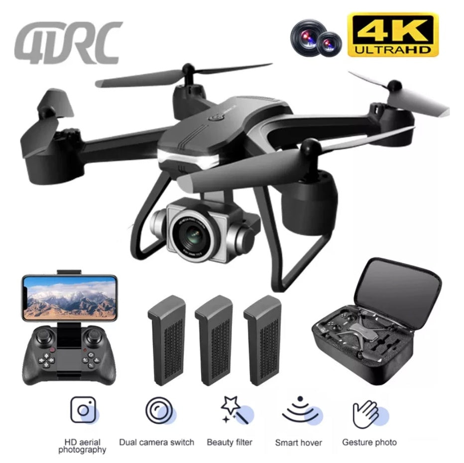 6K HD Dual Camera Wifi FPV Portable RC Quadcopter Drone
