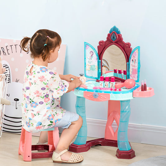 Kids Vanity Set with Self-Opening Mirror