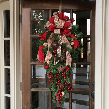 Christmas Candy Cane Wreath Wall Hanging Door Garland