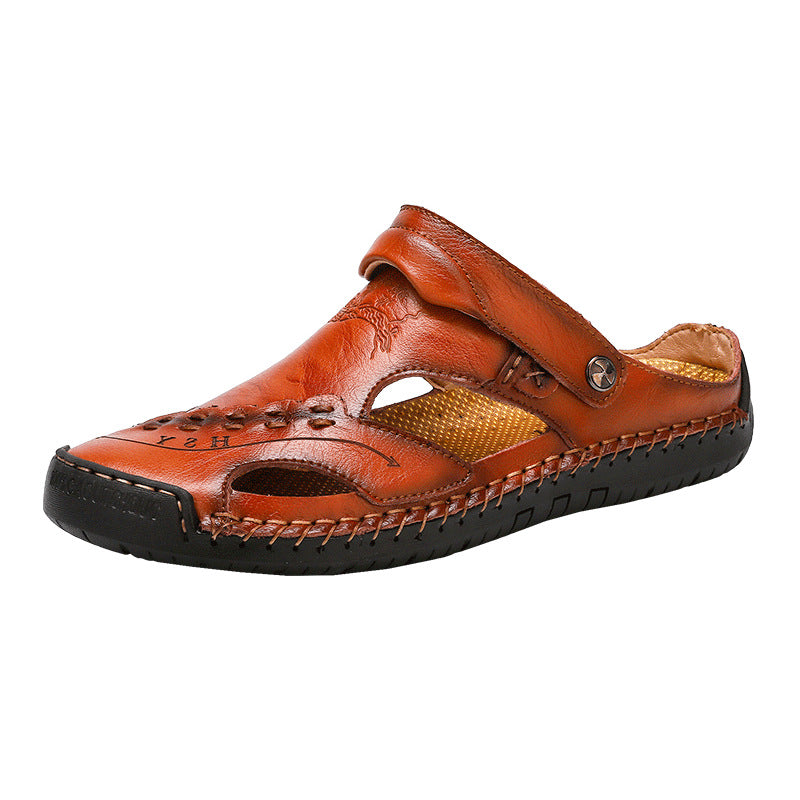 Summer men's sandals casual hole Baotou sandals half slippers beach shoes