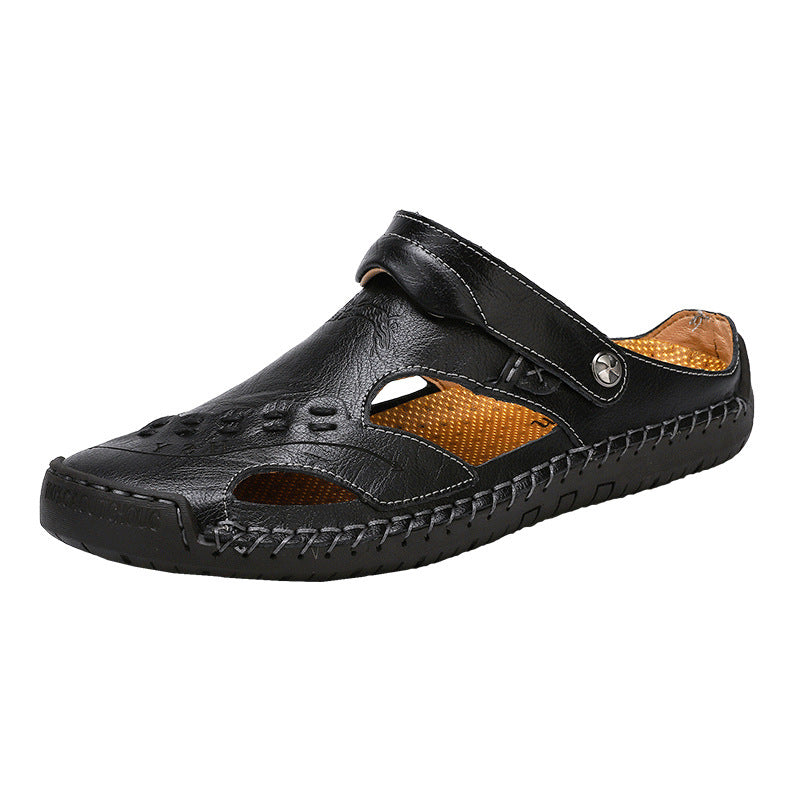 Summer men's sandals casual hole Baotou sandals half slippers beach shoes
