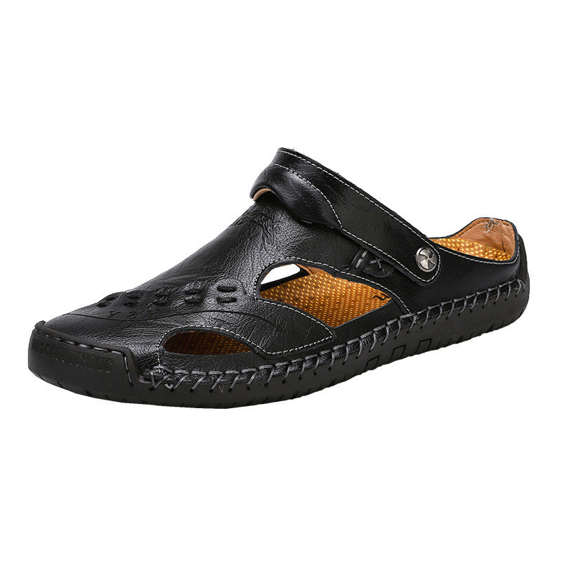 Summer men's sandals casual hole Baotou sandals half slippers beach shoes