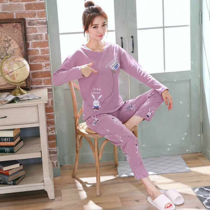 New spring, autumn and winter girls pajamas cartoon cute casual trousers long-sleeved home clothes suits one piece factory wholesale