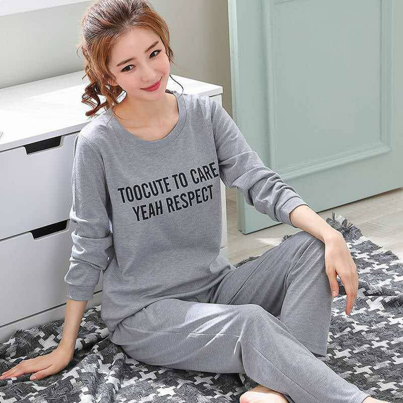 New spring, autumn and winter girls pajamas cartoon cute casual trousers long-sleeved home clothes suits one piece factory wholesale