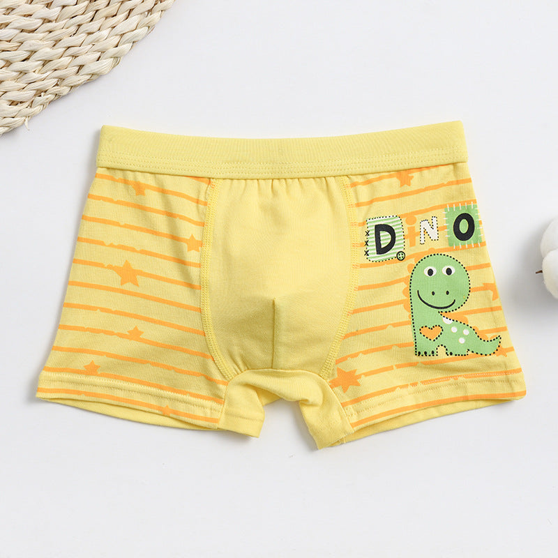 AliExpress Amazon children's underwear boys cartoon dinosaur cotton student baby boy boxer briefs