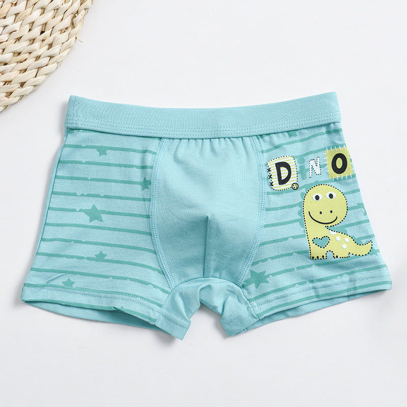 AliExpress Amazon children's underwear boys cartoon dinosaur cotton student baby boy boxer briefs