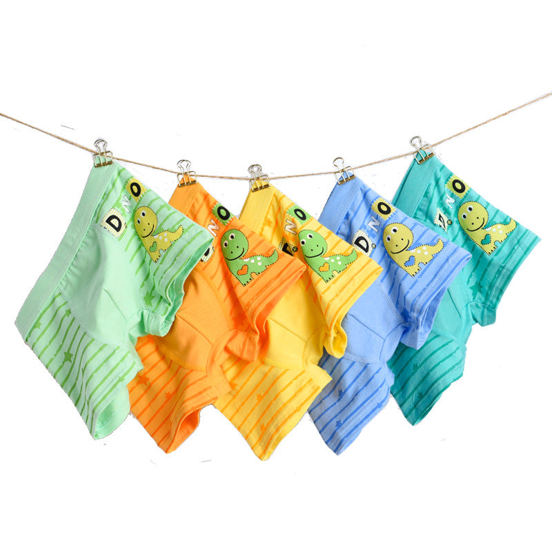 AliExpress Amazon children's underwear boys cartoon dinosaur cotton student baby boy boxer briefs