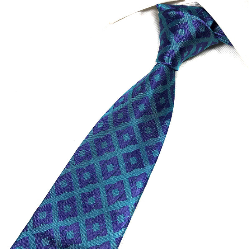 New silk tie Mulberry silk men's 8cm dress business yarn-dyed jacquard factory spot wholesale logo