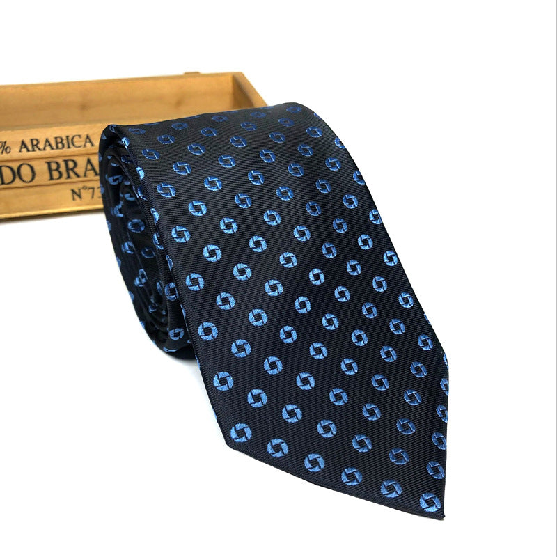 New silk tie Mulberry silk men's 8cm dress business yarn-dyed jacquard factory spot wholesale logo