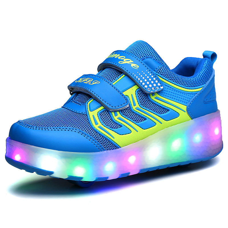 Manufacturers specialize in cross-border two-wheeled Heelys shoes for children, smooth roller shoes, boys and girls, skates, lights, wheel shoes