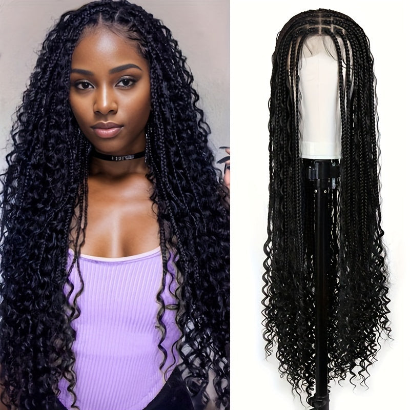 36 Inch Synthetic Non-toxic Wig All Lace Wave Shape