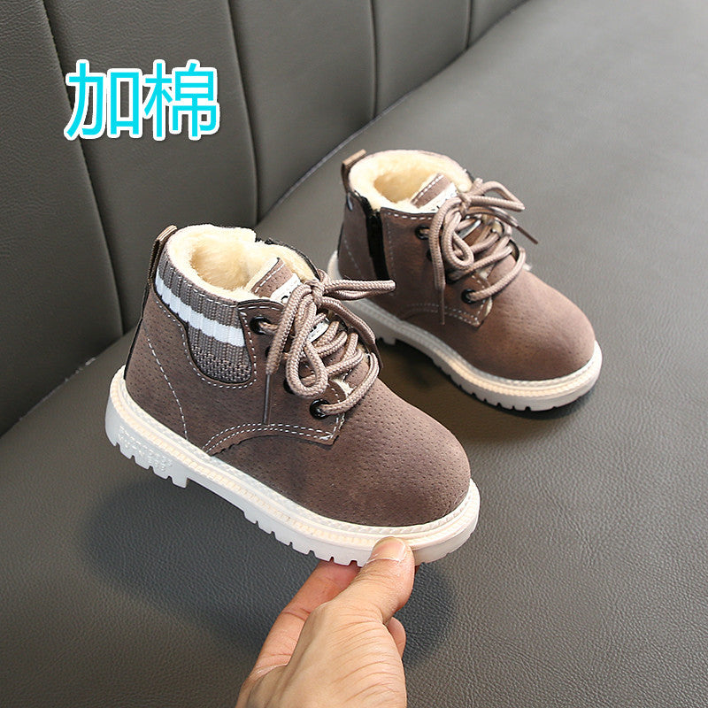 2020 autumn and winter children's single boots, small and medium-sized children's single boots, girls' short boots, boys' flying shoes, British style Martin boots