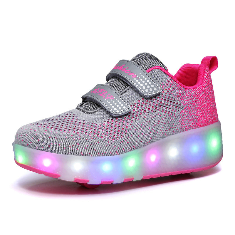 Manufacturers specialize in cross-border two-wheeled Heelys shoes for children, smooth roller shoes, boys and girls, skates, lights, wheel shoes