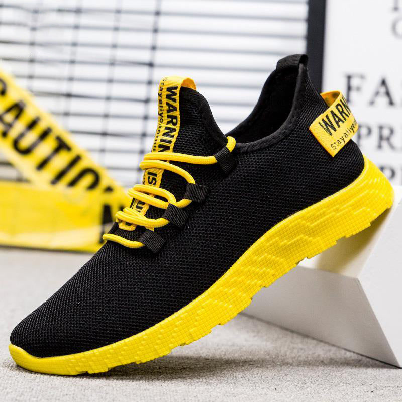 Foreign trade new style flying woven sports men's shoes sneakers men casual sports single shoes soft bottom breathable shoes cross-border