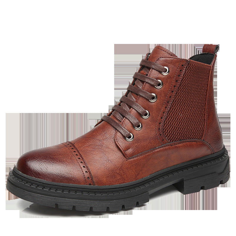 Large size cross-border pointed Chelsea boots British sets of leather boots business men's boots one generation model S08-A