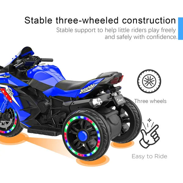 Kids Motorcycle For 3-6 Years 12V Electric Ride On