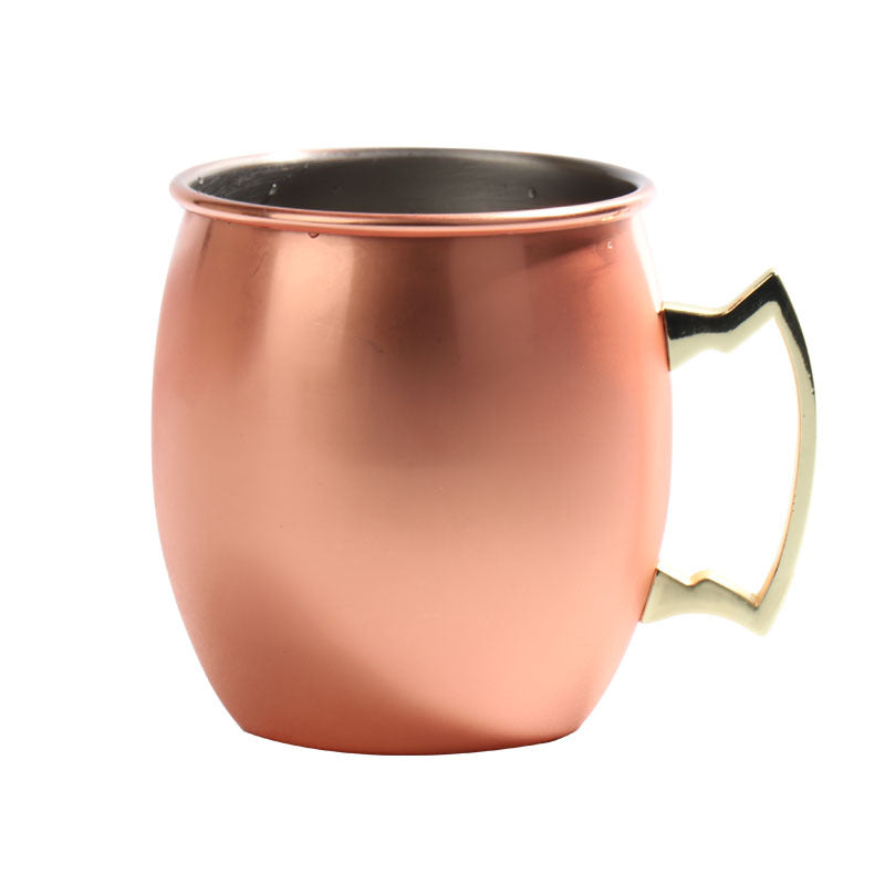 550ml Moscow Mule Copper Mug Handcrafted 304 Stainless Steel Cup Beer Cocktail Glass Coffee Cup Premium Gift For Drink Lovers