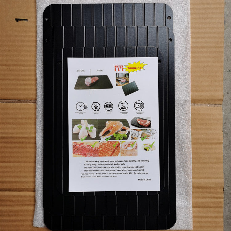 Food grade personalized aluminum thawing plate steak frozen food meat fast thawing plate 2020 cross-border