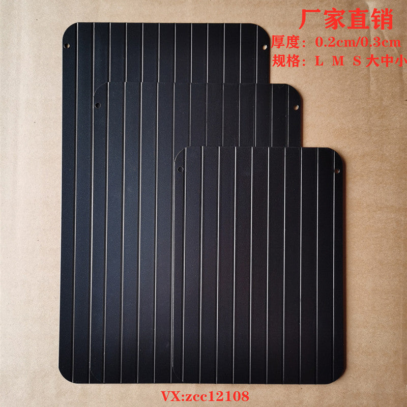 Food grade personalized aluminum thawing plate steak frozen food meat fast thawing plate 2020 cross-border