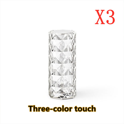 Touch Dimming Crystal USB Lamp