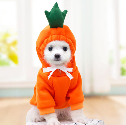 Dog Clothes For Small Dogs Hoodies Winter Warm Fleece Pet Clothing Costumes