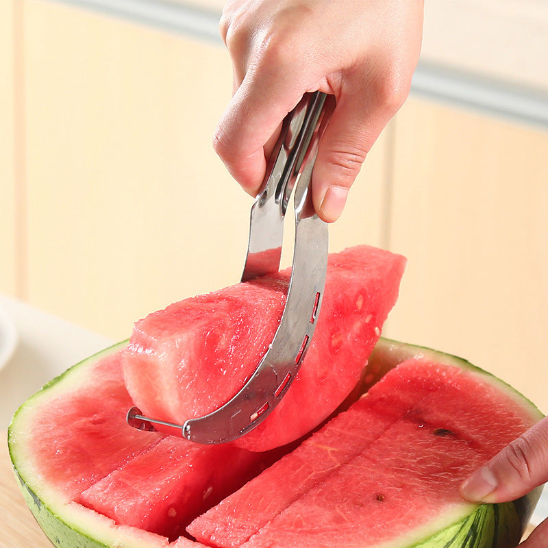 Spot durable stainless steel watermelon cutting artifact Multifunctional watermelon cutting cantaloupe watermelon slicer