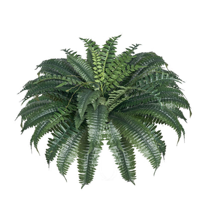 2 Pcs Artificial Boston Ferns Plastic Fern 50 Branches Indoor Outdoor Decor
