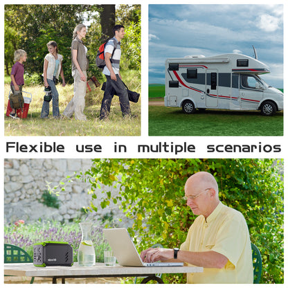 110V Camping Power Station 200 W Solar Generator