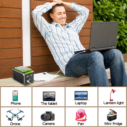 110V Camping Power Station 200 W Solar Generator