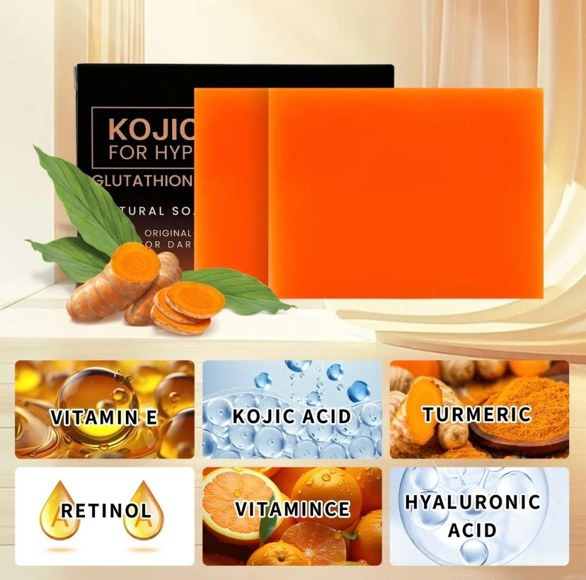 Organic Turmeric Soap Bar For Face With Kojic Acid