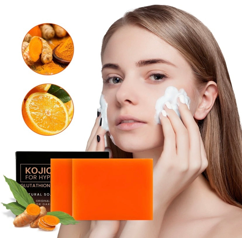 Organic Turmeric Soap Bar For Face With Kojic Acid