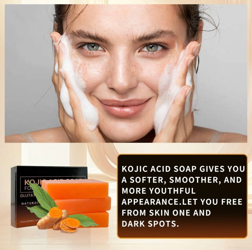 Organic Turmeric Soap Bar For Face With Kojic Acid