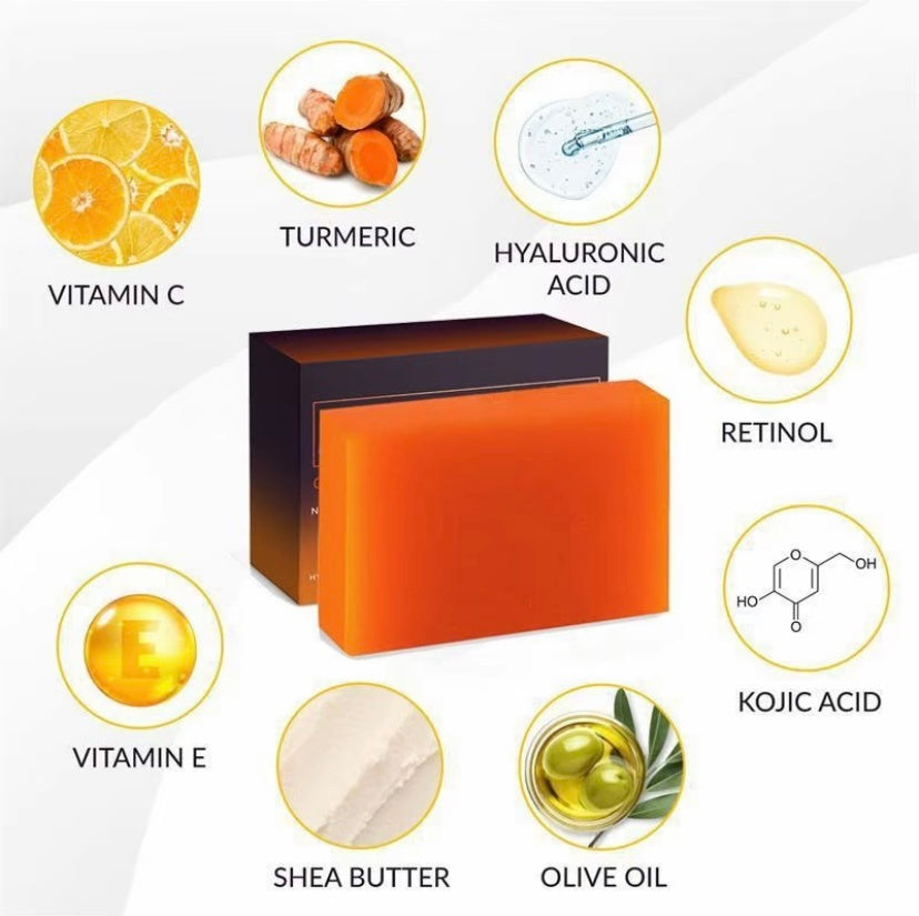 Organic Turmeric Soap Bar For Face With Kojic Acid