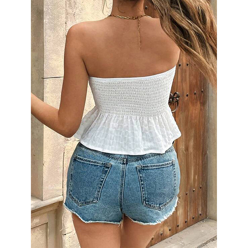 Womens Trendy Tube Top Strapless