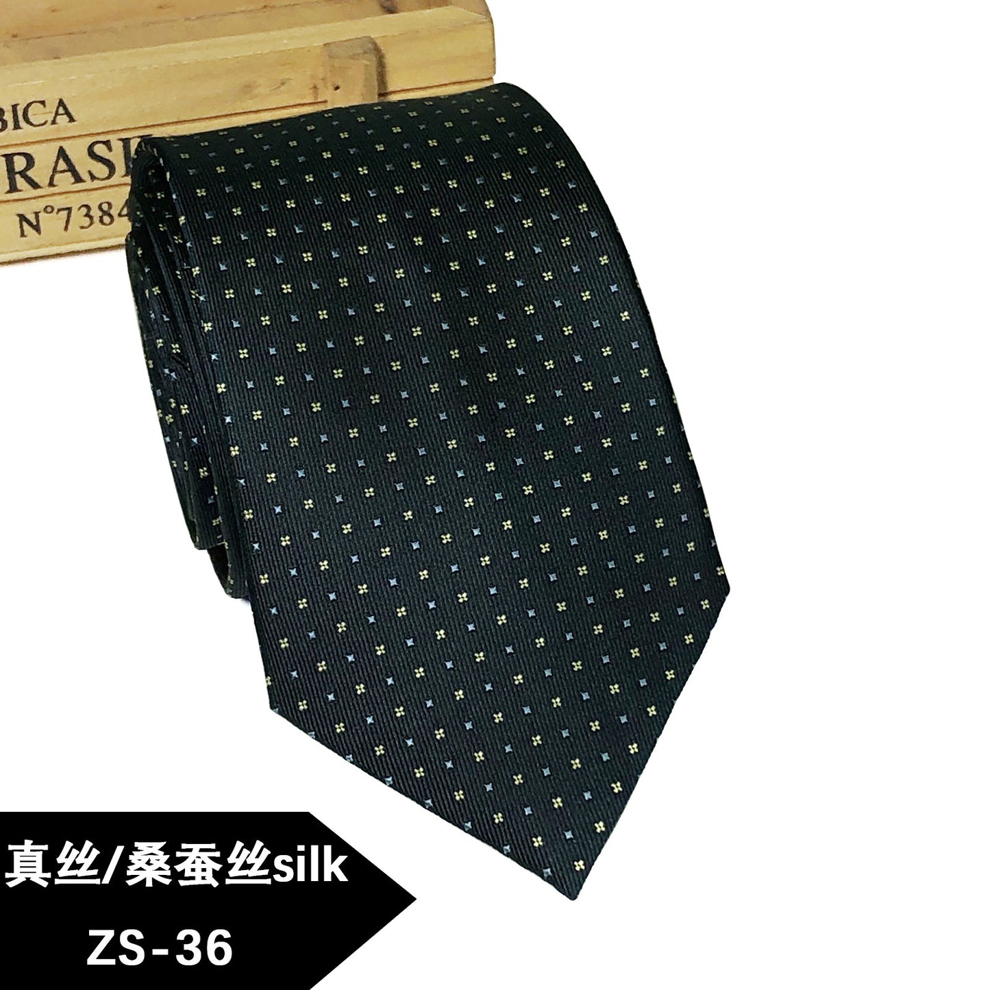 New silk tie Mulberry silk men's 8cm dress business yarn-dyed jacquard factory spot wholesale logo