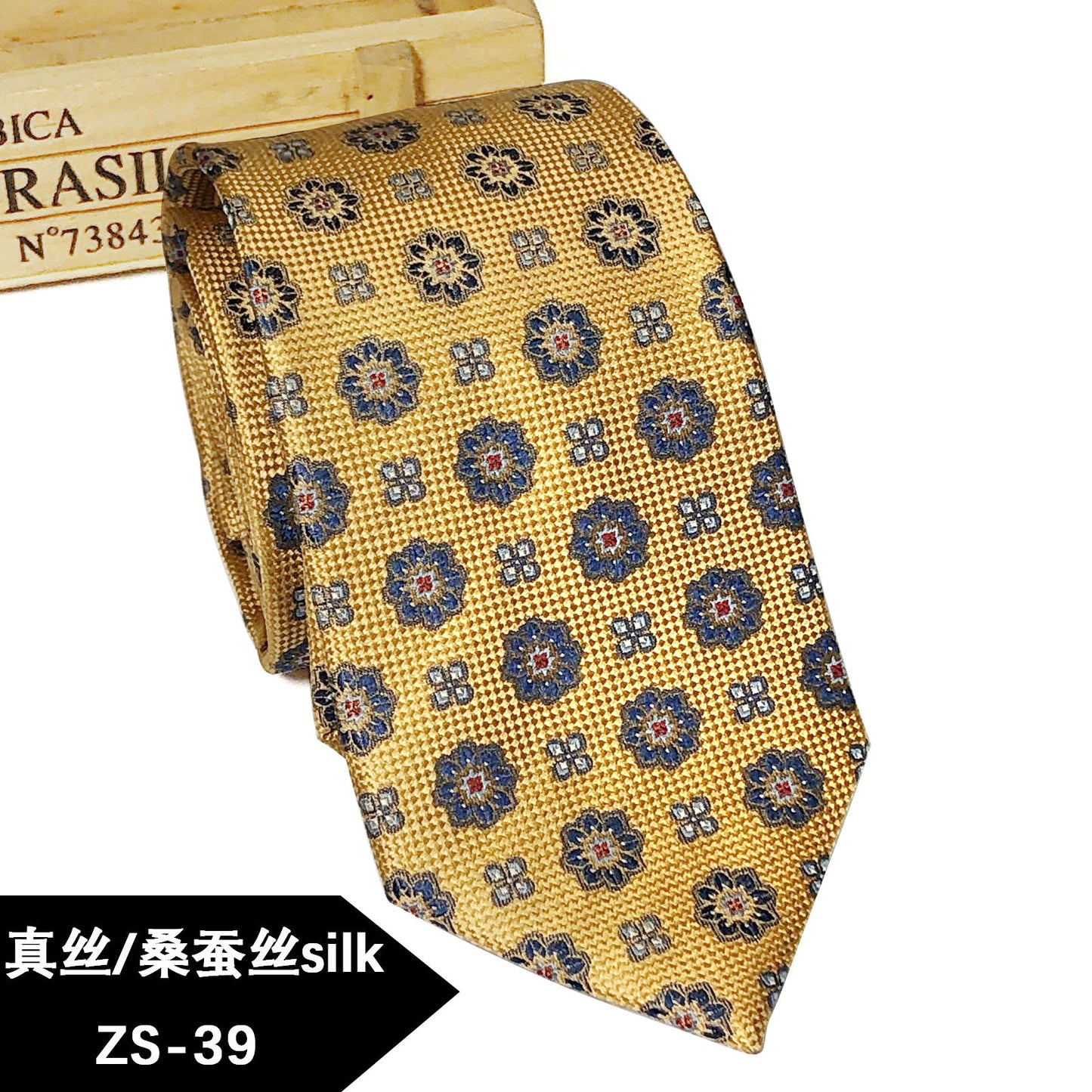 New silk tie Mulberry silk men's 8cm dress business yarn-dyed jacquard factory spot wholesale logo
