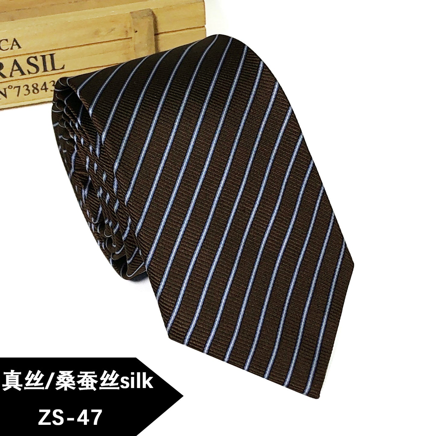 New silk tie Mulberry silk men's 8cm dress business yarn-dyed jacquard factory spot wholesale logo