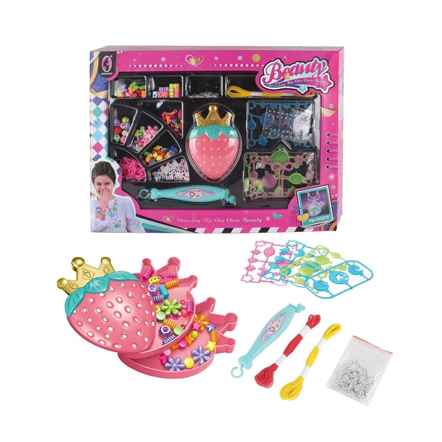 DIY Craft Kit, Jewelry Design, Necklace, Bead Toy